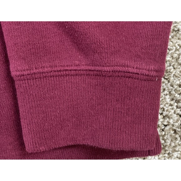 Polo Ralph Lauren Quarter Zip Sweater Mens XL Cranberry Rib Knit Cotton Pullover - Picture 5 of 8